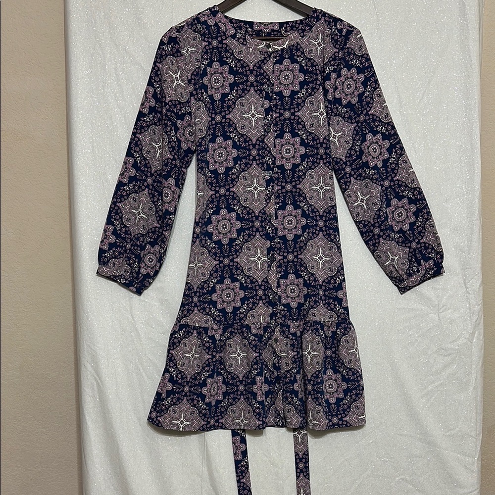 Floral Navy Dress - Picture 1 of 4